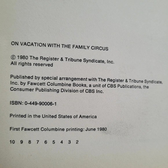 On vacation with the family circus comic book - Picture 2 of 8